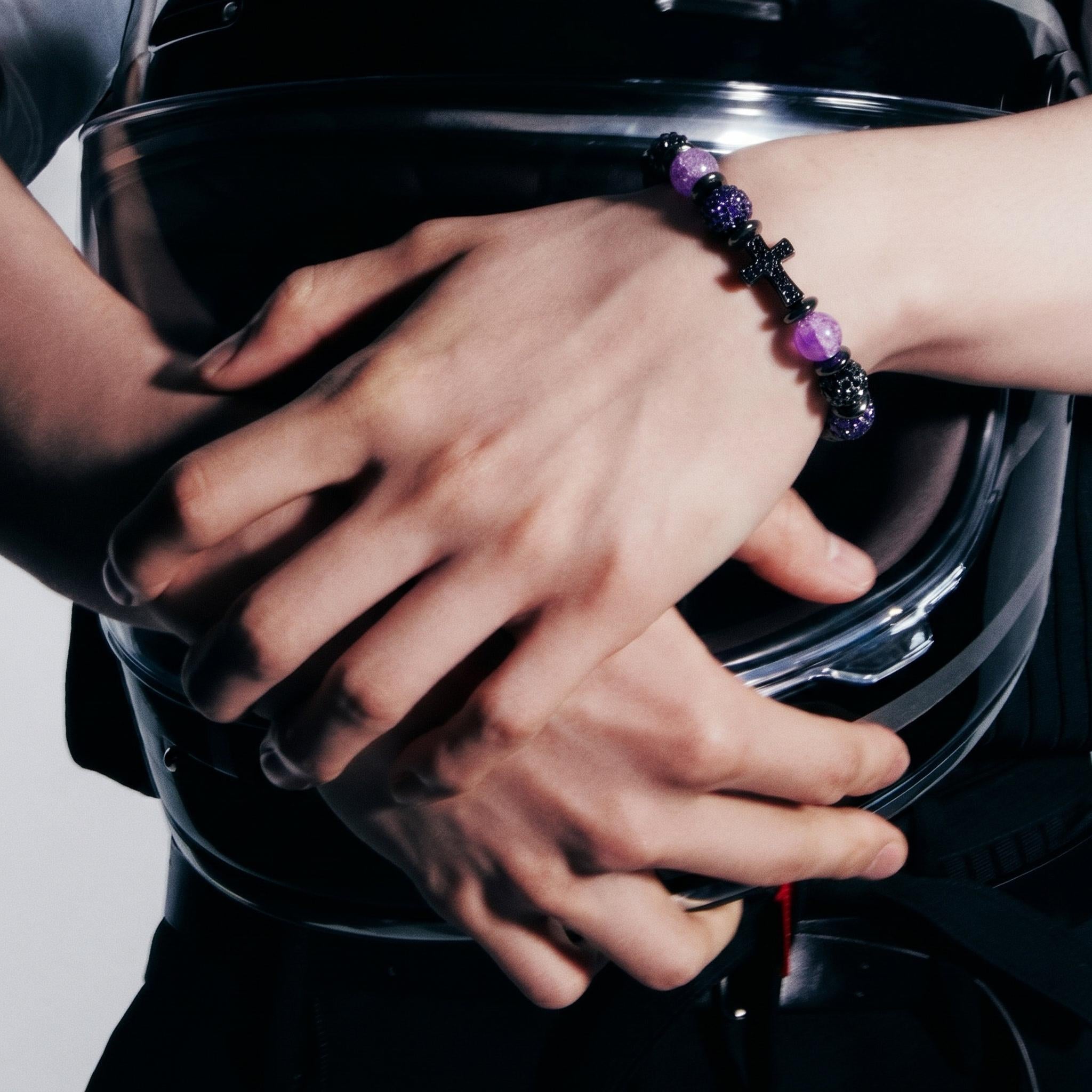 Access Purple Cross - Bracelet