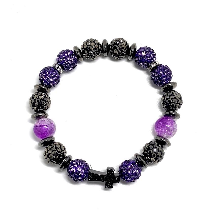 Access Purple Cross - Bracelet