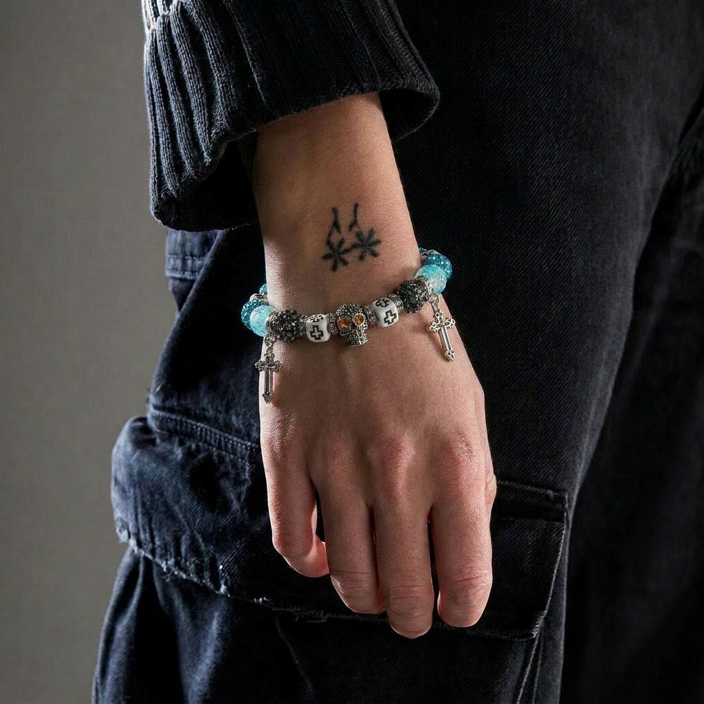 Cross Skull Access - Bracelet