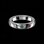 Silver Clover Heart - Ring