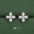 Silver Clover - Earing
