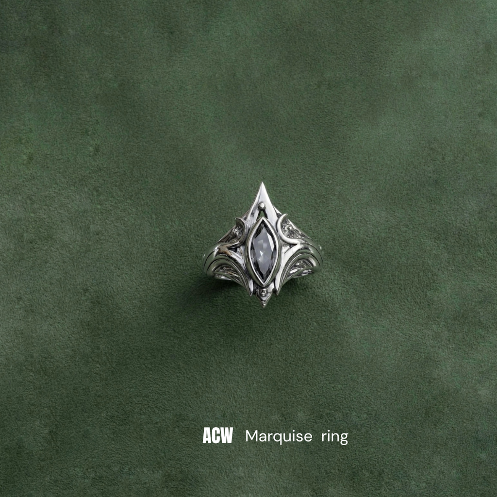 Silver Kaiju Eyes - Ring