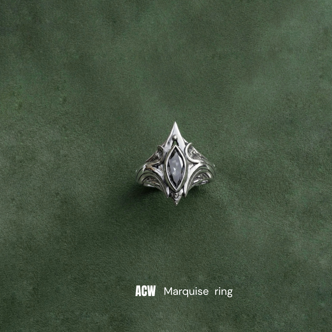 Silver Kaiju Eyes - Ring