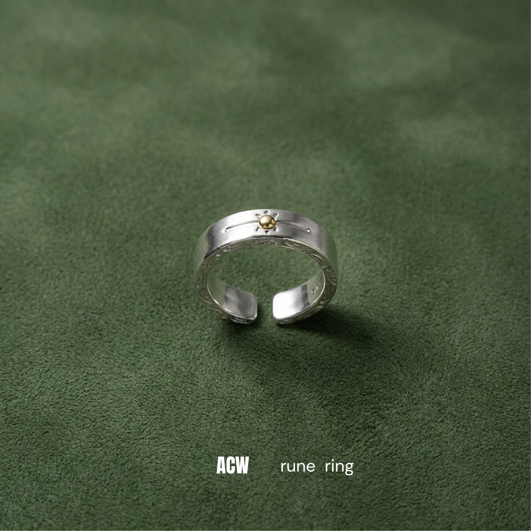 Silver Stone Star - Ring