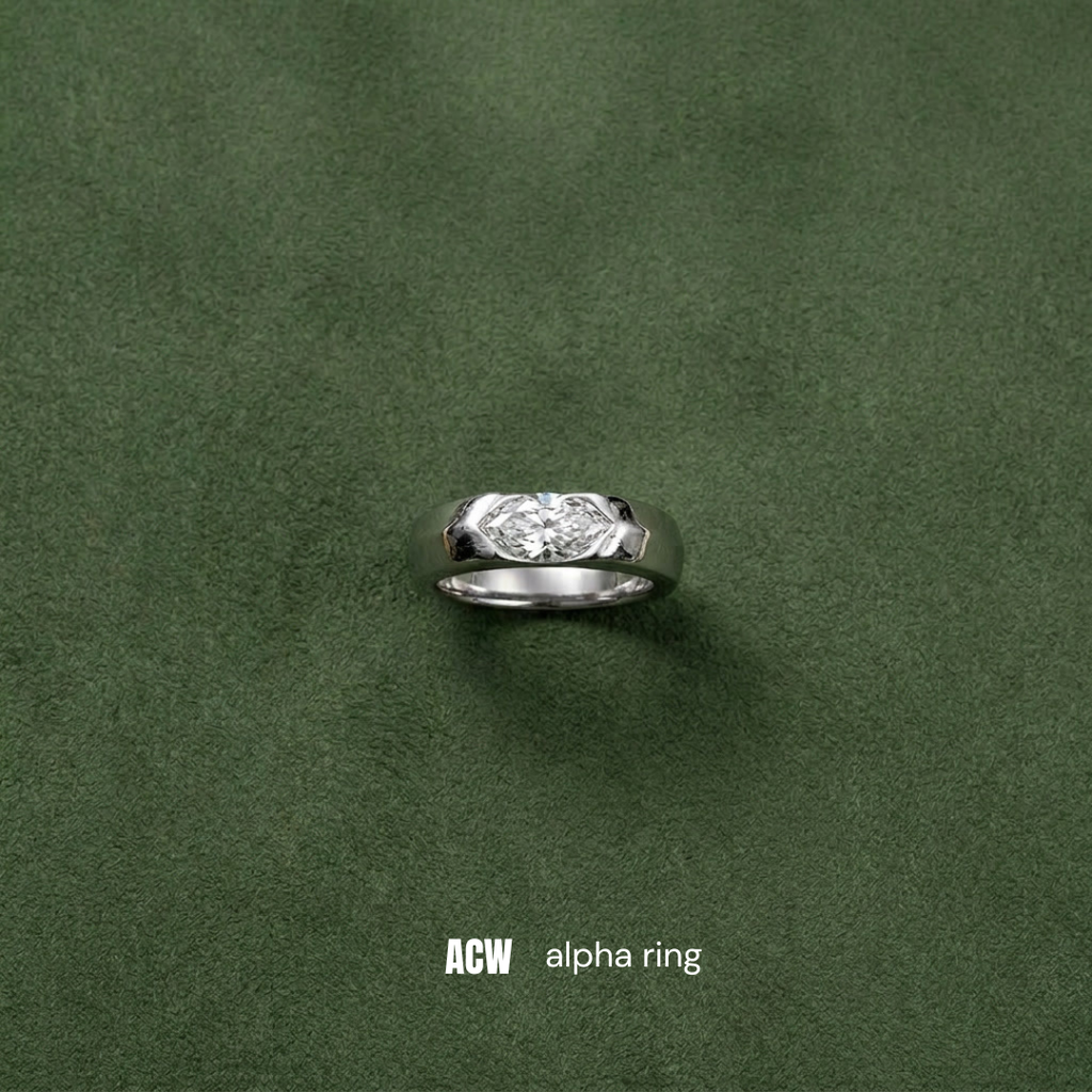 Silver Sapphire Freesize - Ring