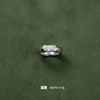 Silver Sapphire Freesize - Ring
