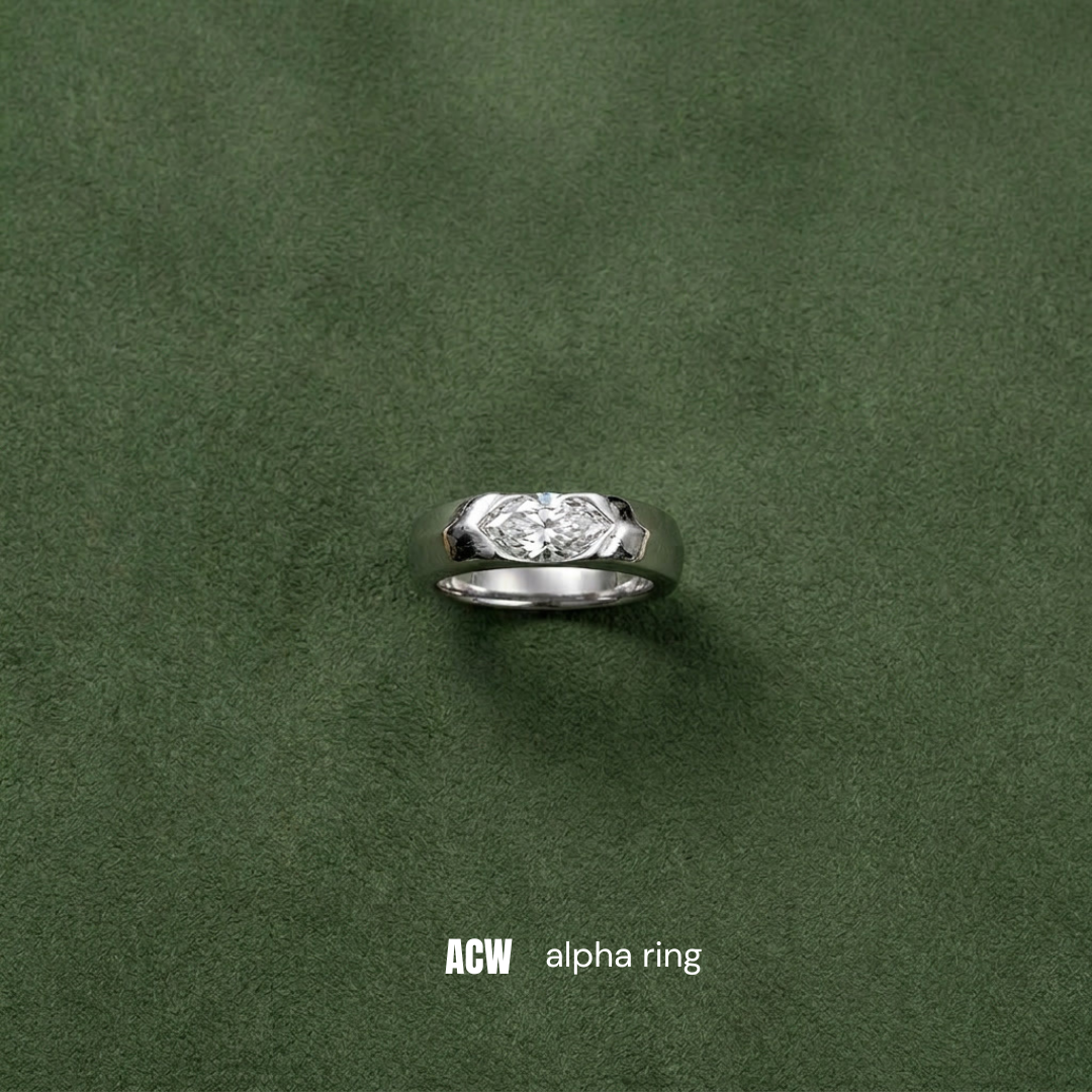 Silver Sapphire Freesize - Ring