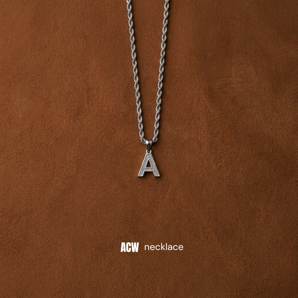 Access "A" Logo Pendant Silver and Gold - Necklace