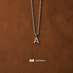 Access "A" Logo Pendant Silver and Gold - Necklace