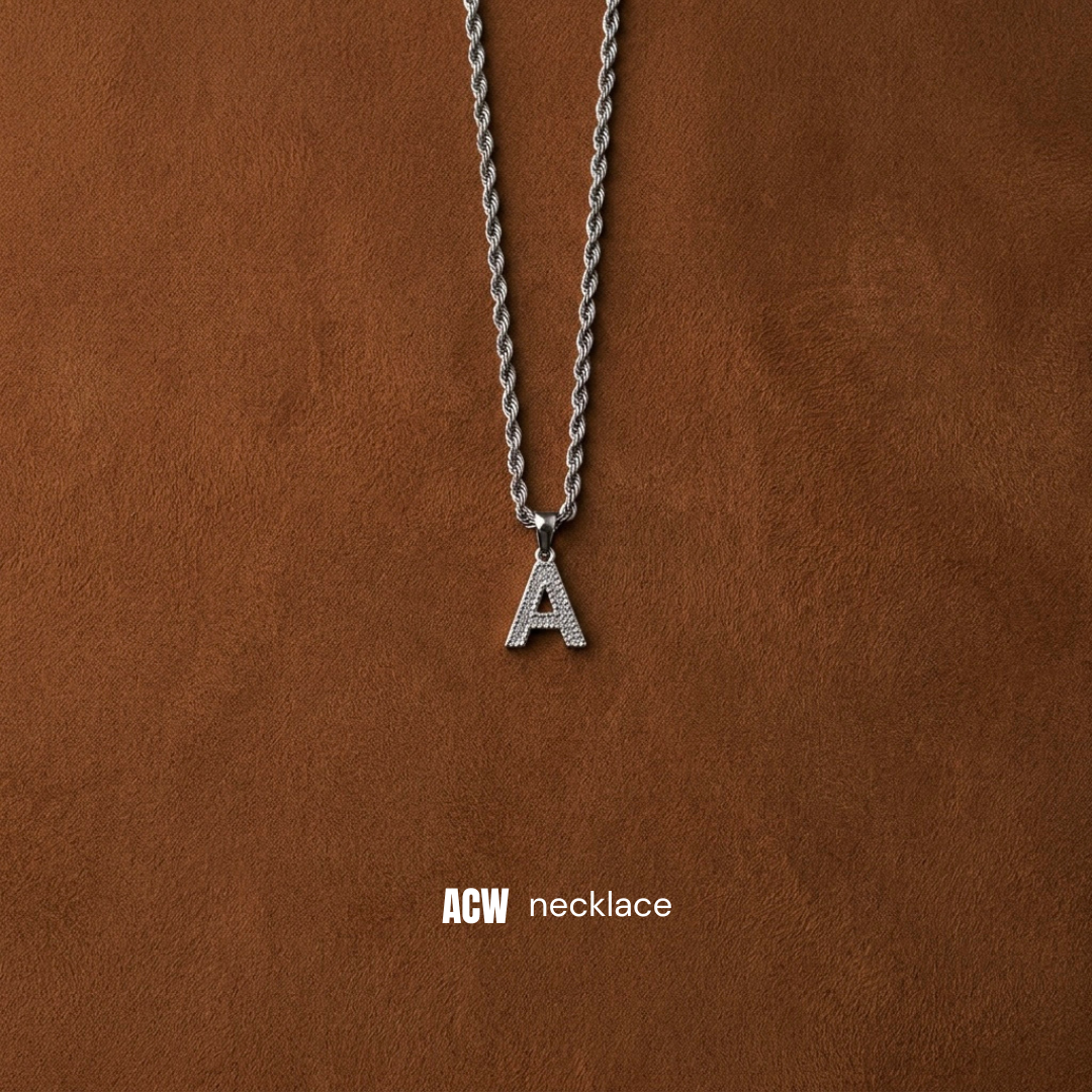 Access "A" Logo Pendant Silver and Gold - Necklace