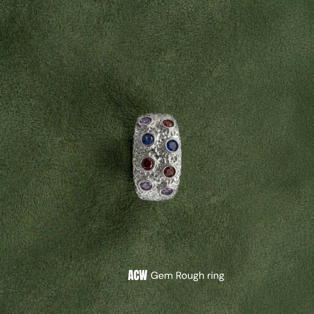 Silver The Gem Rough - Ring