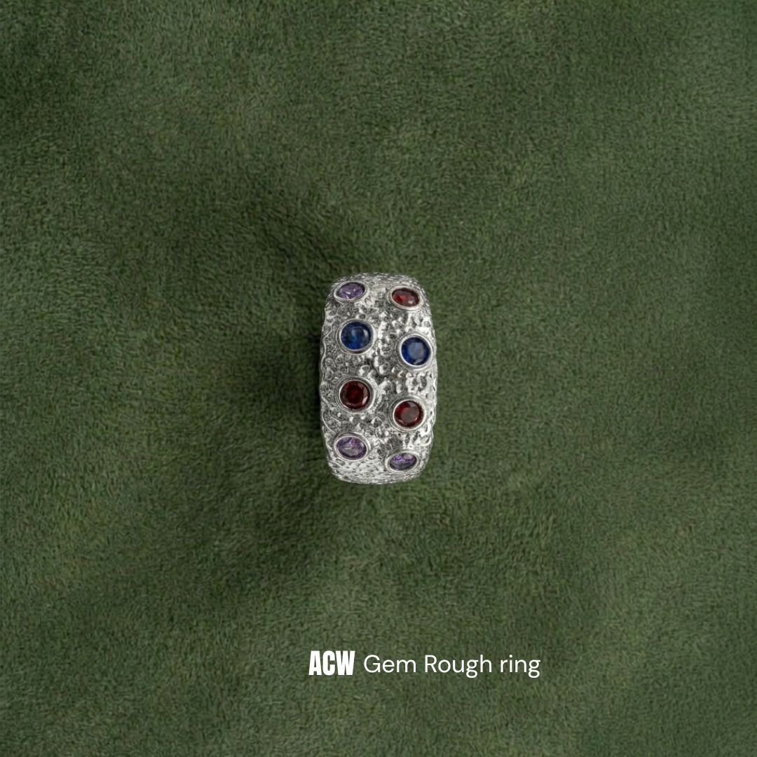 Silver The Gem Rough - Ring