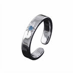 Silver Blue Rune - Ring