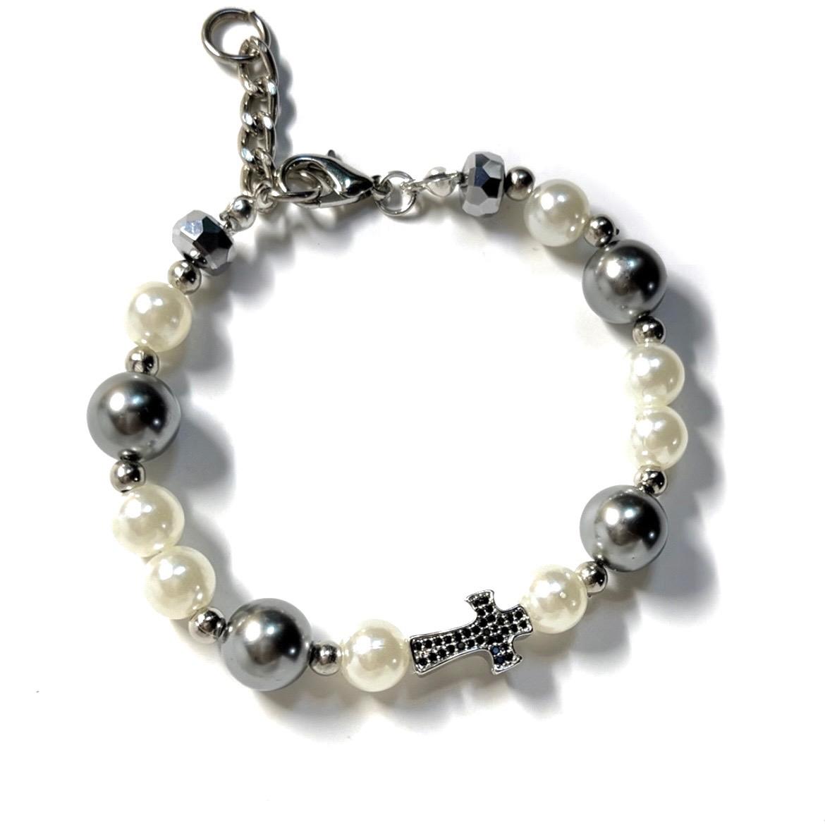 Cross Pearl - Bracelet