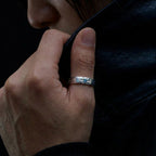 Silver Blue Rune - Ring