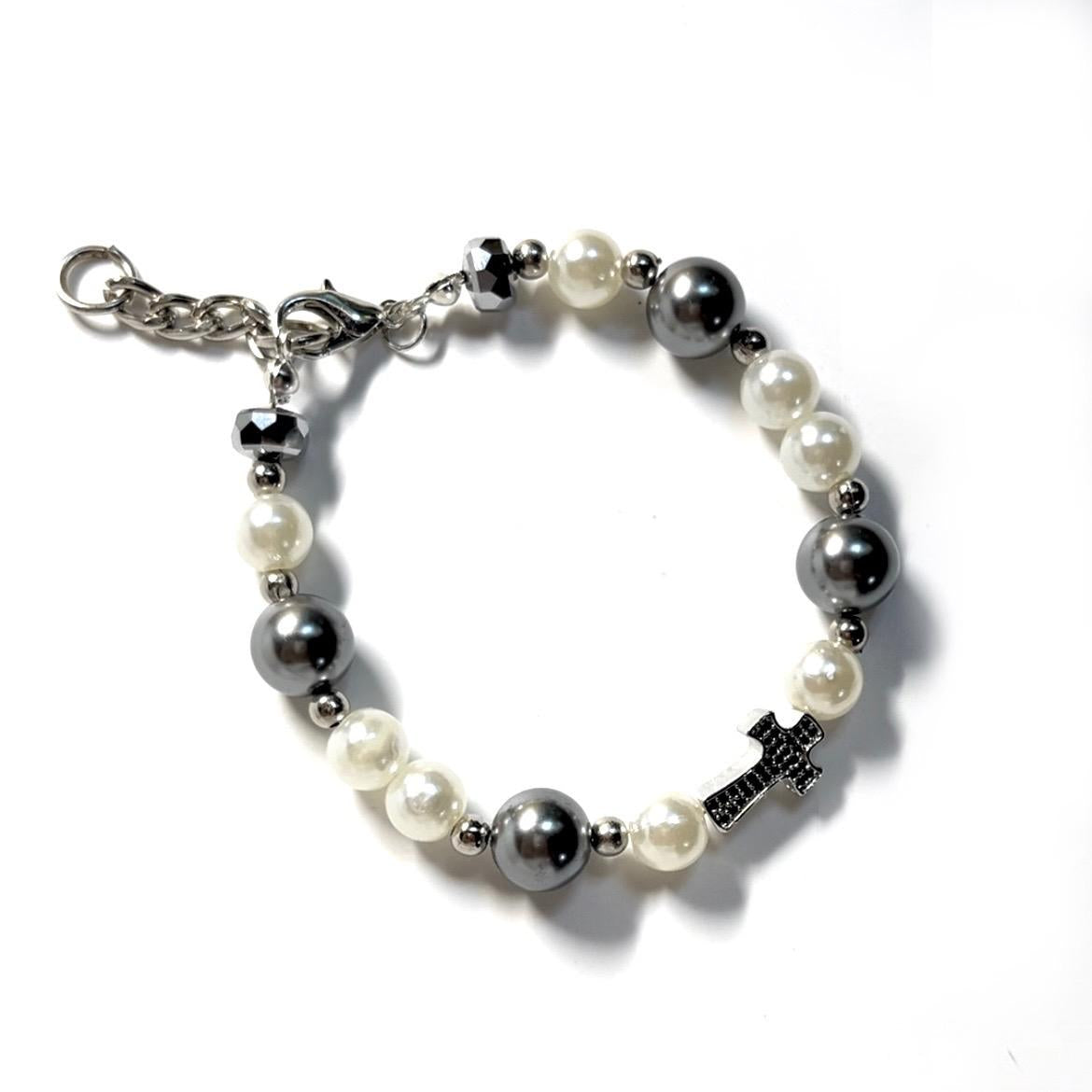 Cross Pearl - Bracelet
