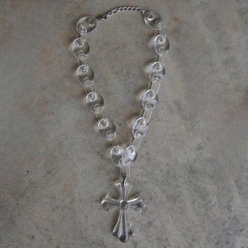 Accees Workshop Arcylic XRay Cross - Necklace