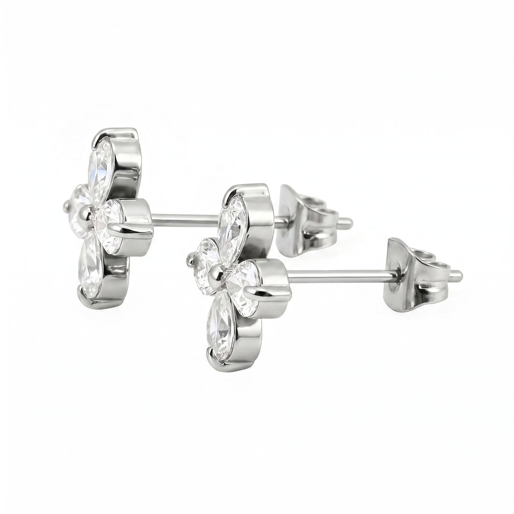 Silver Clover - Earing
