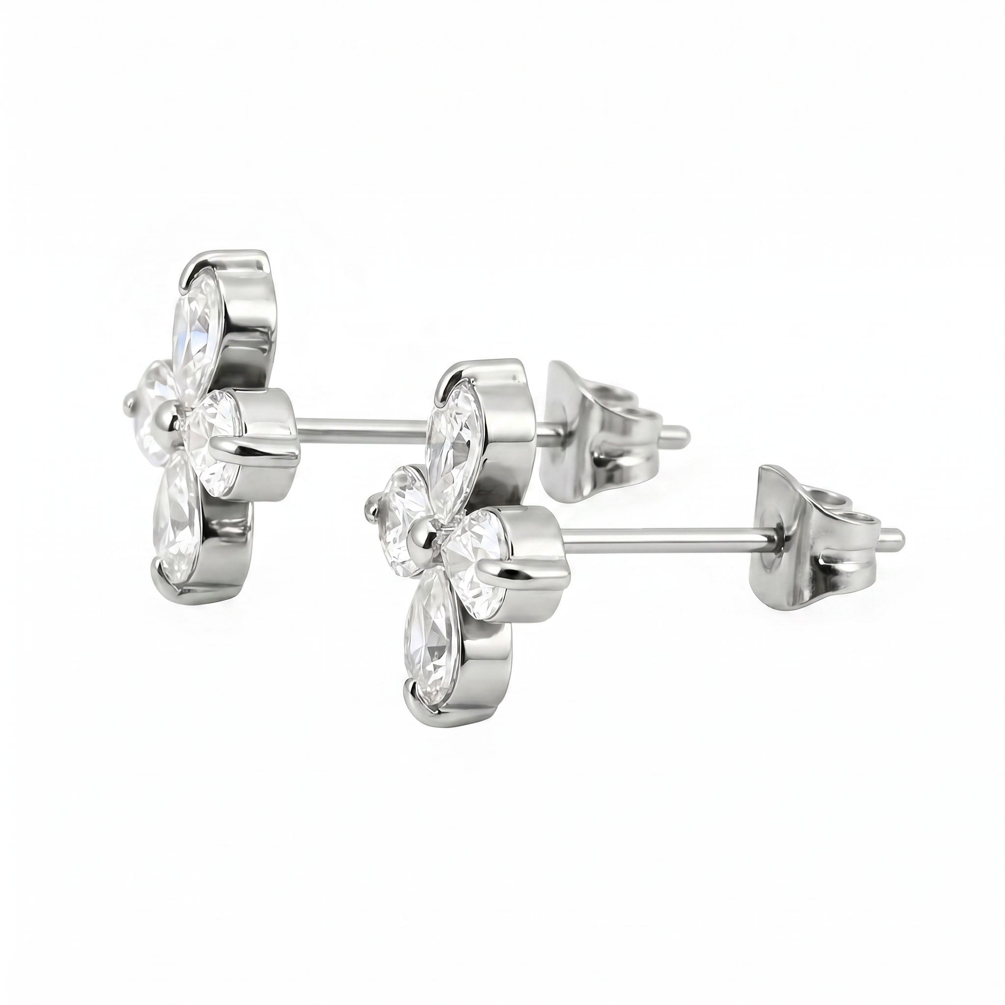 Silver Clover - Earing