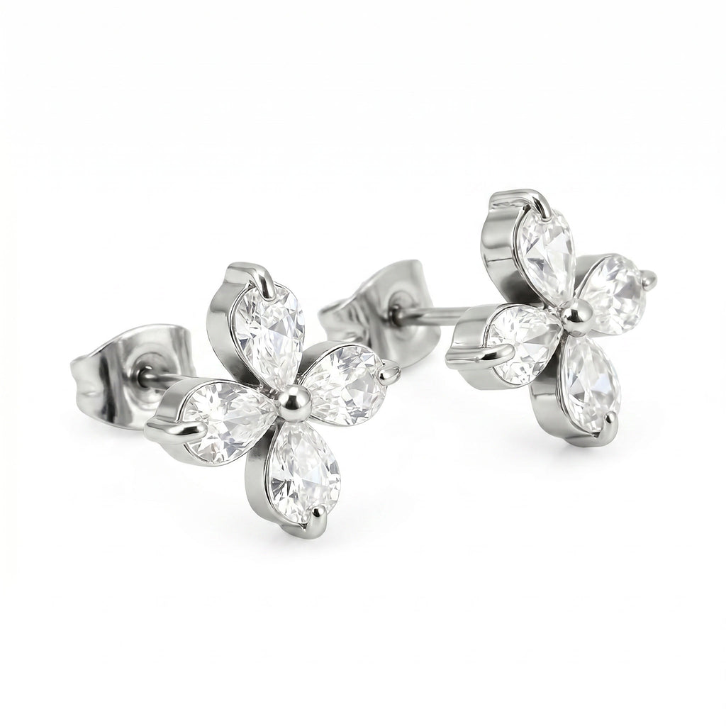 Silver Clover - Earing