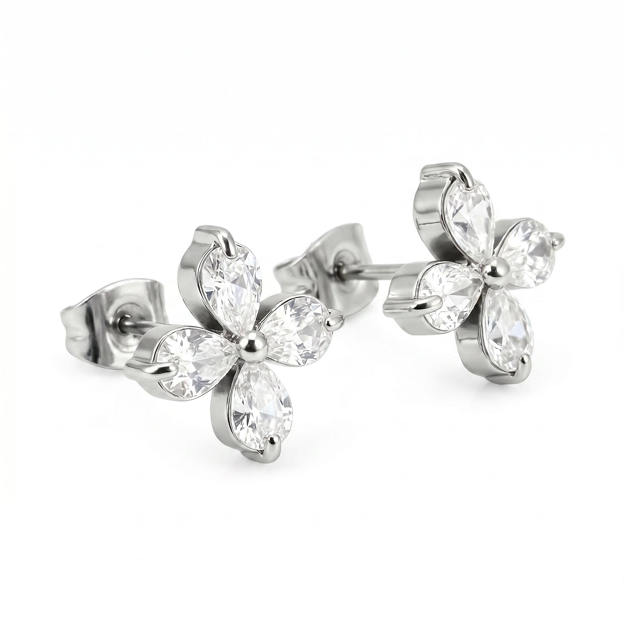 Silver Clover - Earing