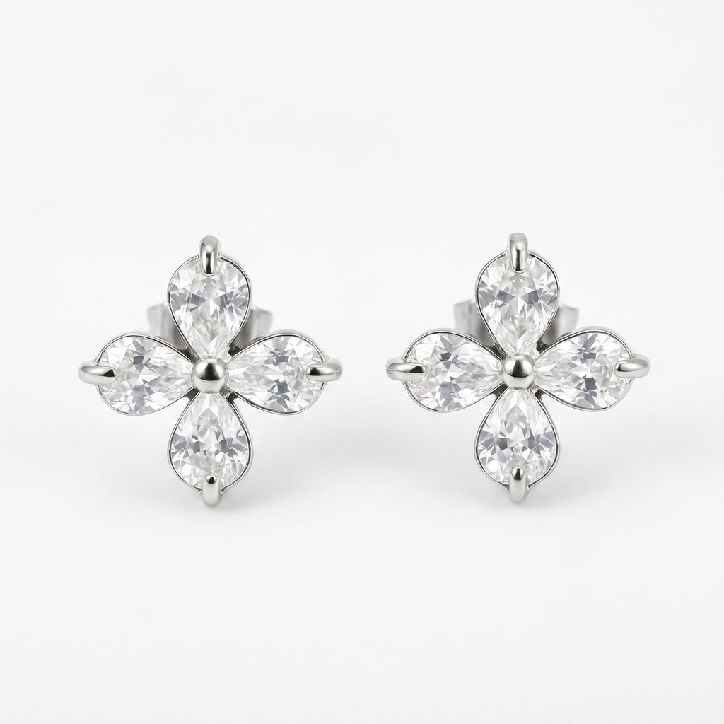 Silver Clover - Earing