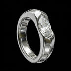 Silver Sapphire Freesize - Ring