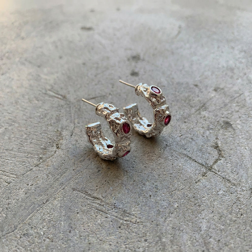 Needles Earrings – Green Tourmaline
