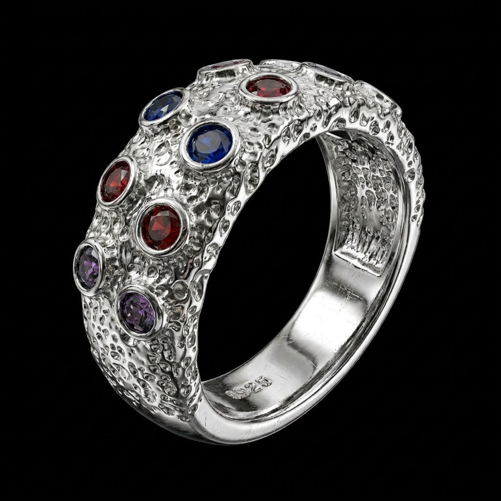 Silver The Gem Rough - Ring