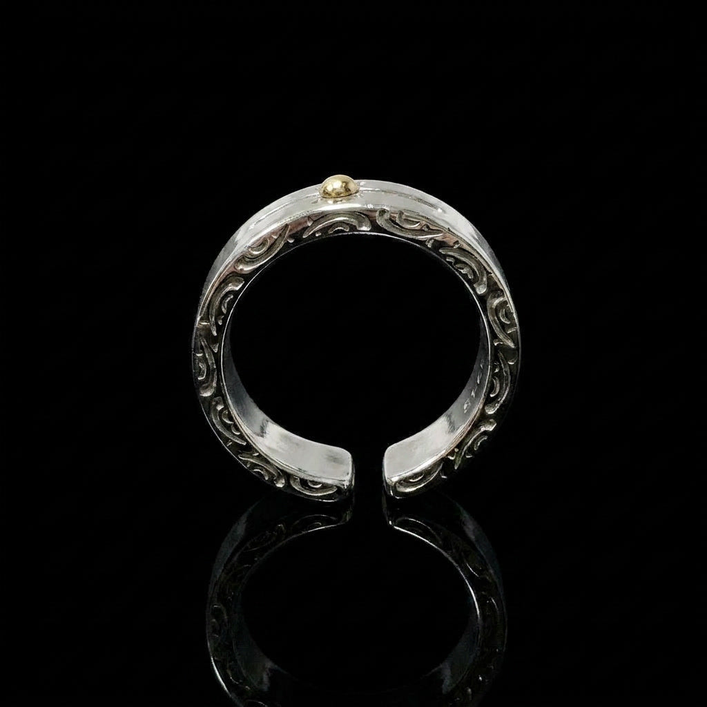 Silver Stone Star - Ring