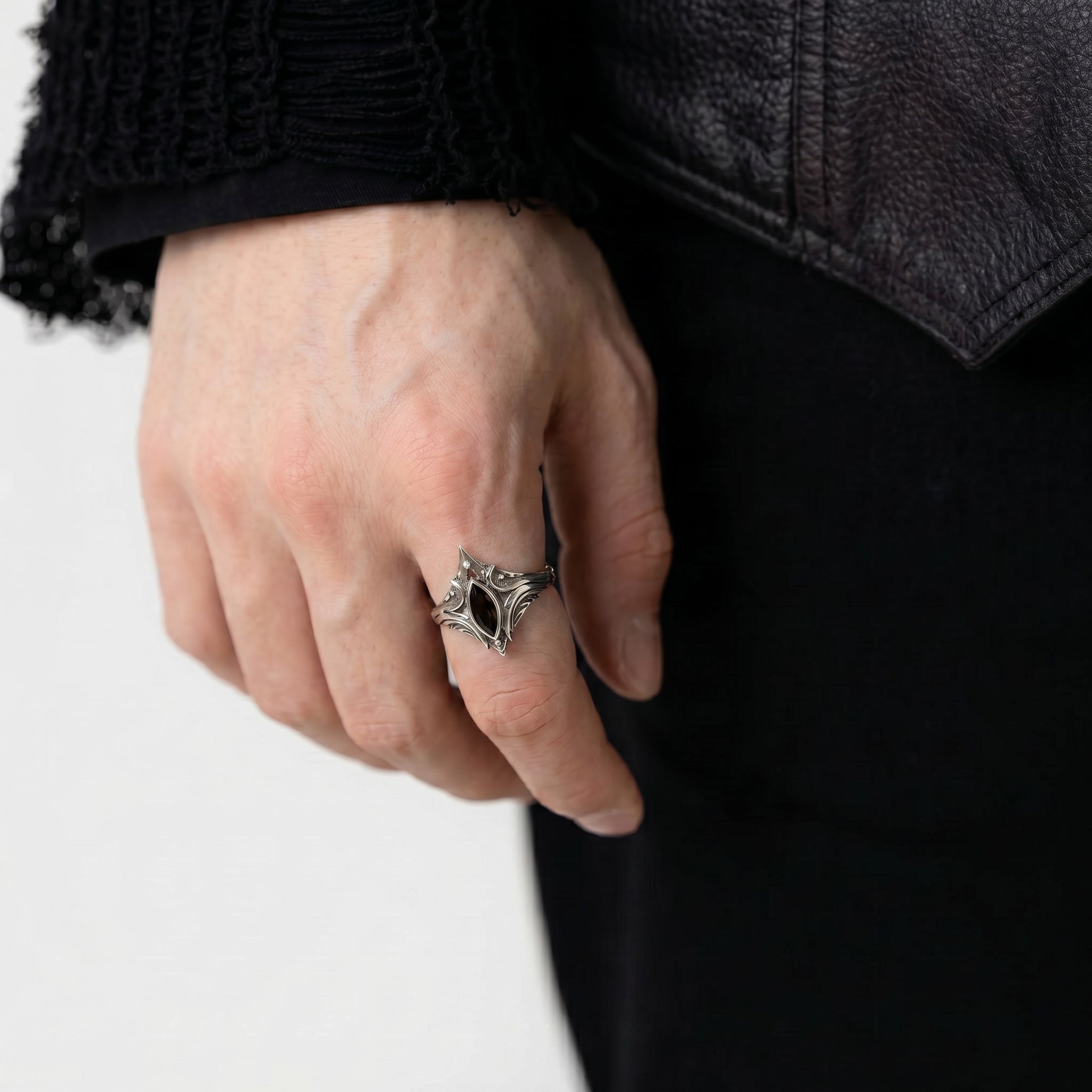 Silver Kaiju Eyes - Ring