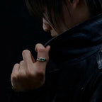 Silver Sapphire Freesize - Ring