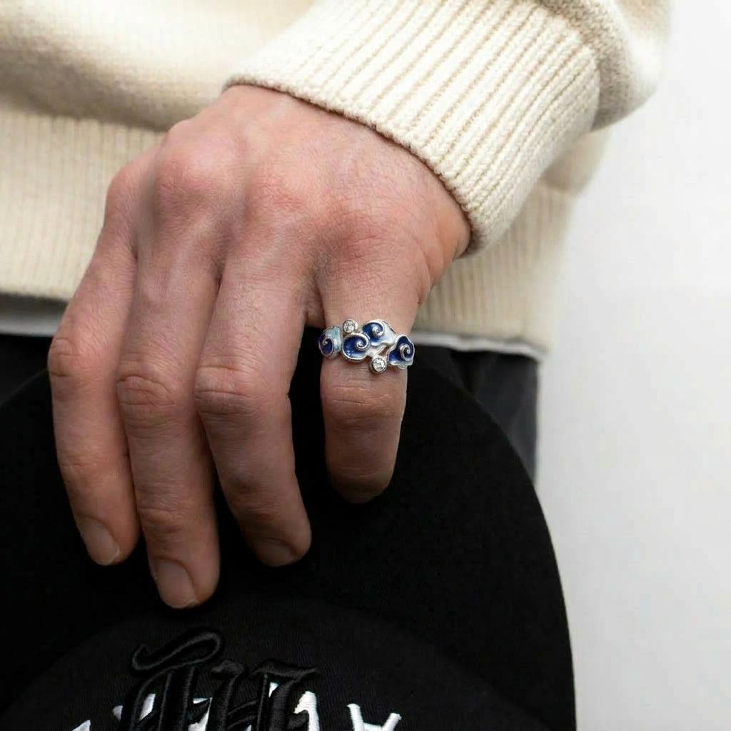 Cloud Shadow Blue - Ring