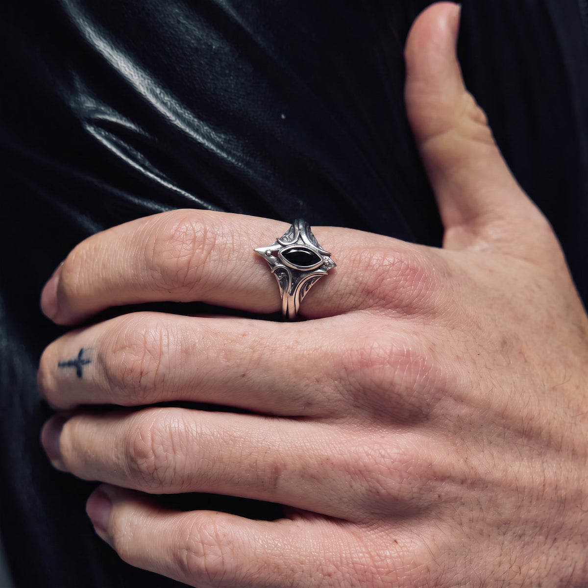 Silver Kaiju Eyes - Ring