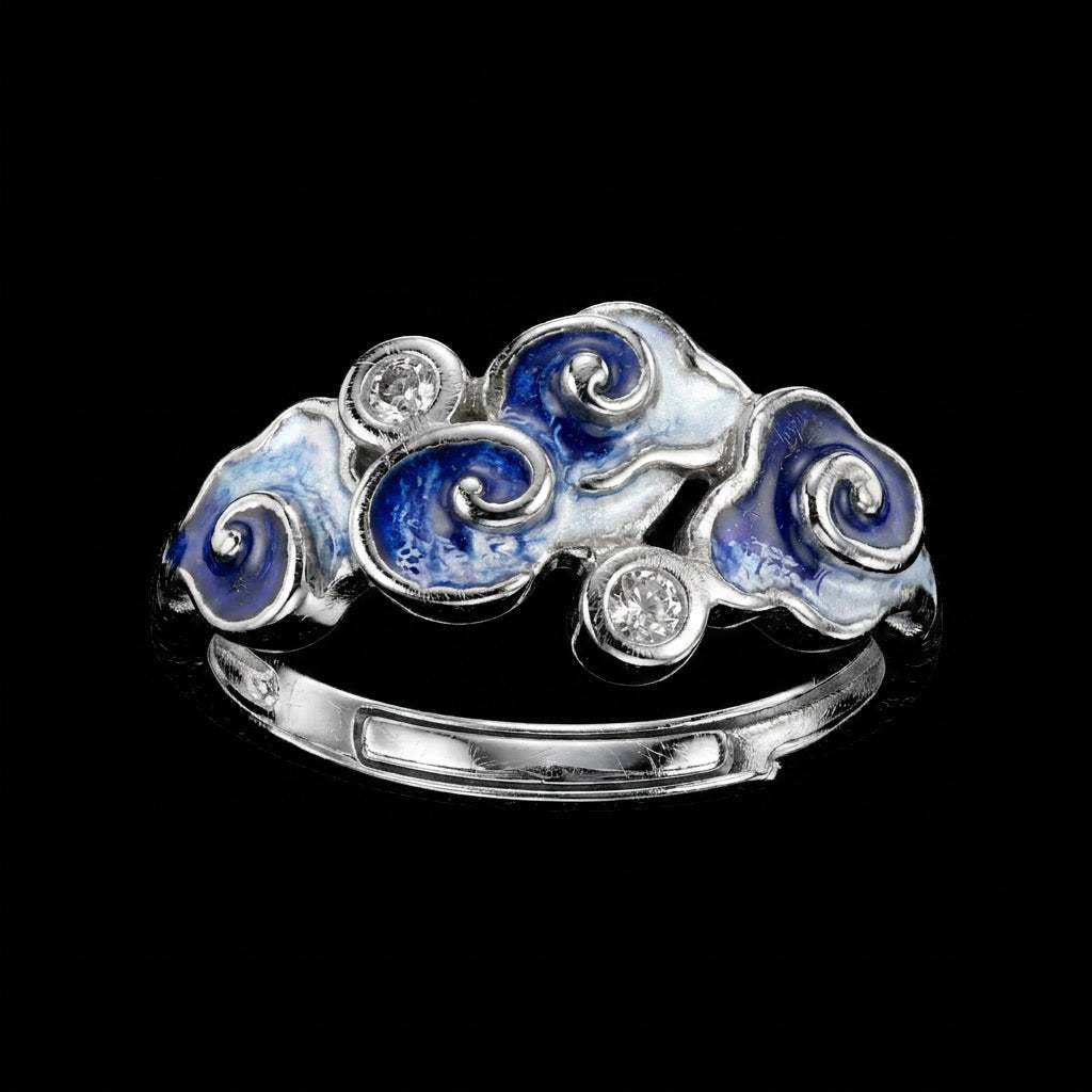 Cloud Shadow Blue - Ring