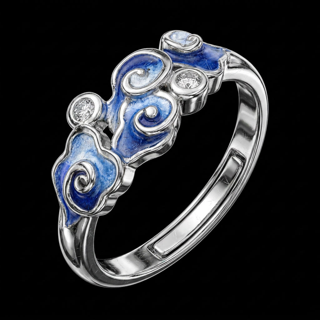 Cloud Shadow Blue - Ring