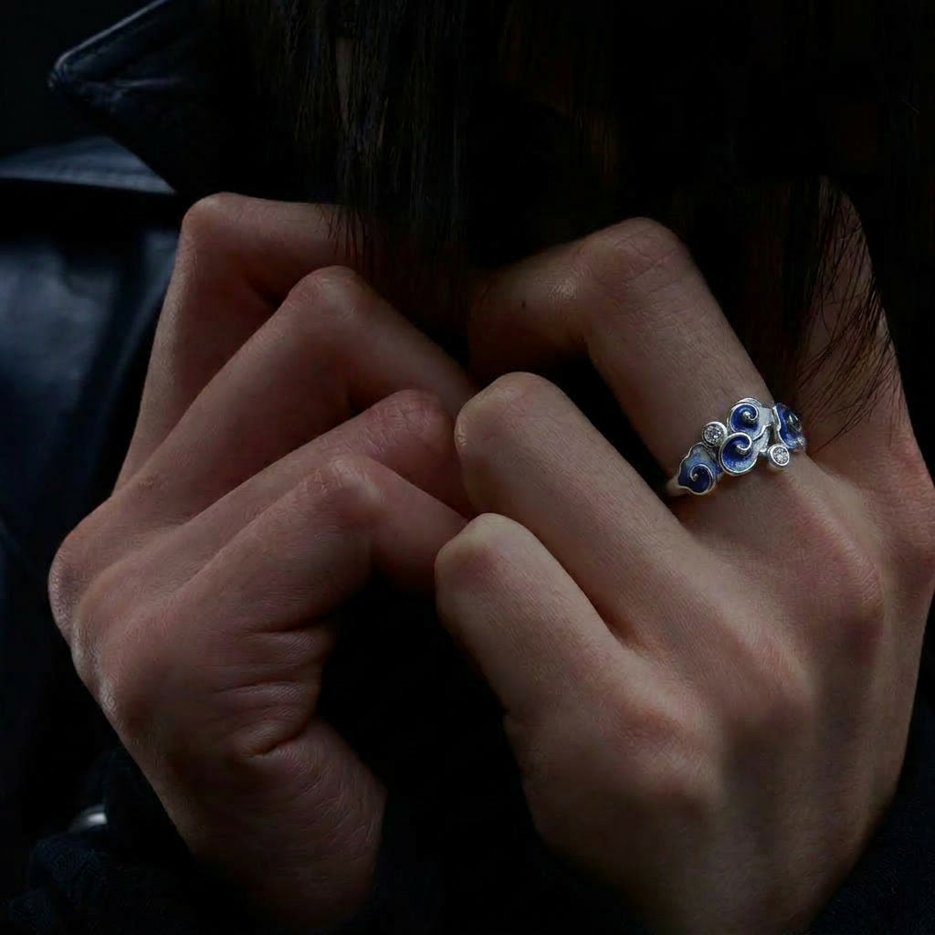 Cloud Shadow Blue - Ring