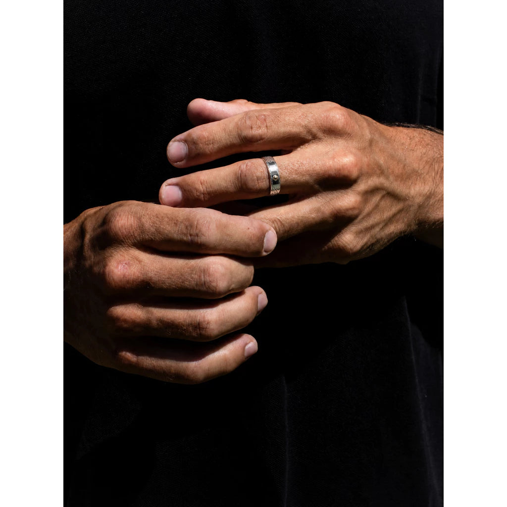Silver Stone Star - Ring