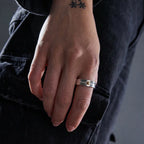 Silver Stone Star - Ring