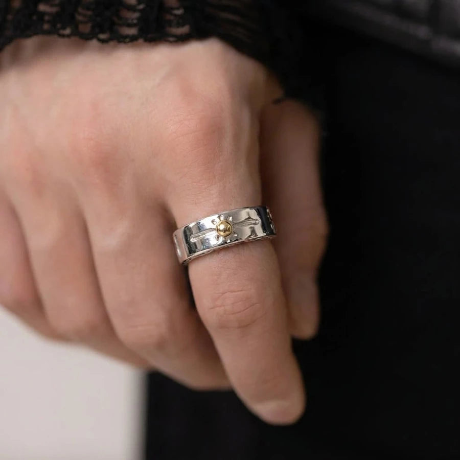 Silver Stone Star - Ring