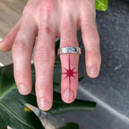 Silver Blue Rune - Ring